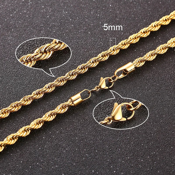 Touwketting Zilver 2mm
