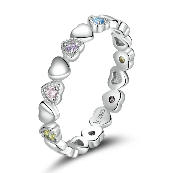 Emily Zircon - Forever Love Heart Ring