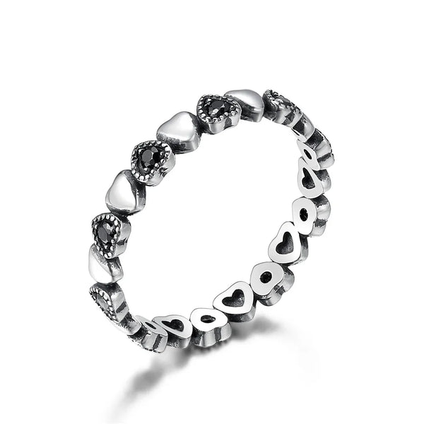 Emily Black - Zircon Forever Love Heart Ring