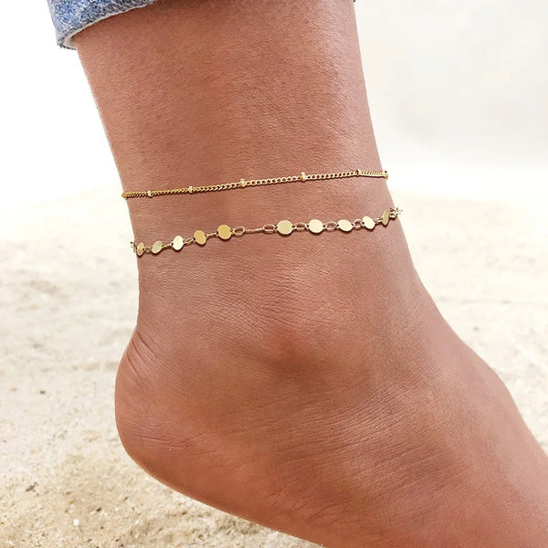 River Snake - Stainless steel Anklet Set