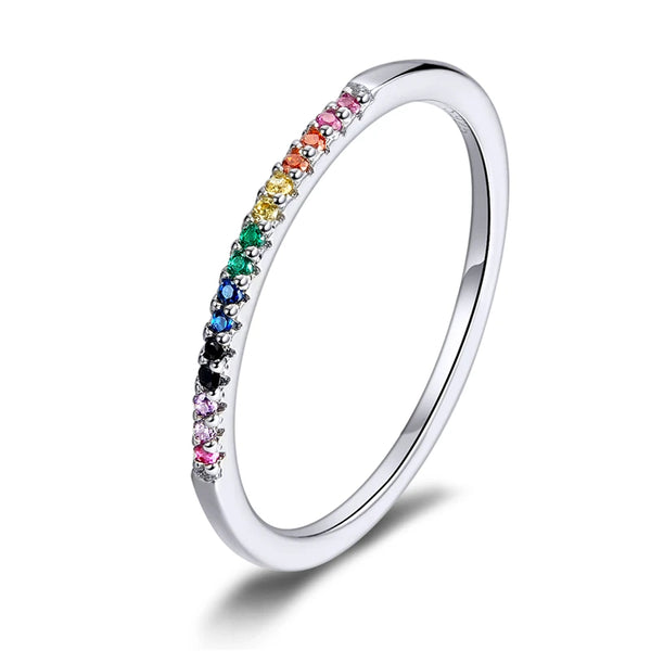Jenn Rainbow - The Eternal Grace Zircon Infinity Stacking Ring