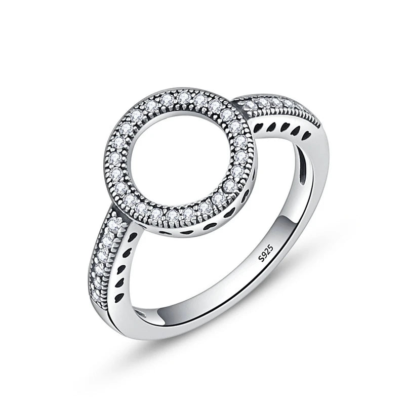 Freya - Infinite energy balace Sterling Silver Zircon Ring