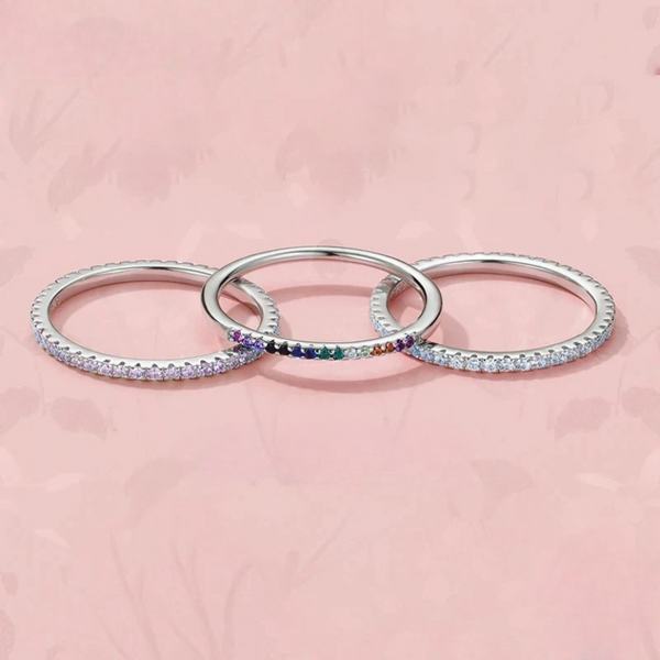 Jenn - De eeuwige gratie Zircon Infinity stapelring