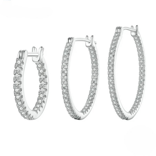 Lindsey -  Hoop Earrings Endless Sparkle