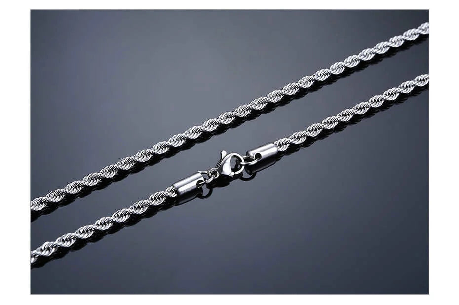 Kordelkette Silber 3mm