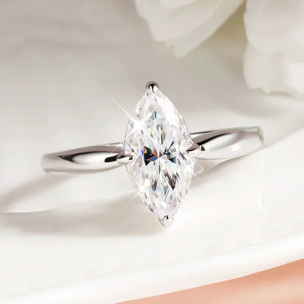 Marlene - Moissanite Ring Marquise