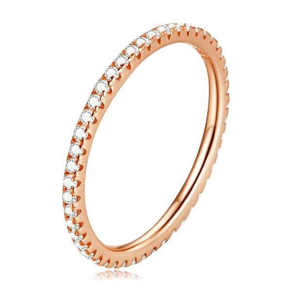 Jenn - The Eternal Grace Zircon Infinity Stacking Ring