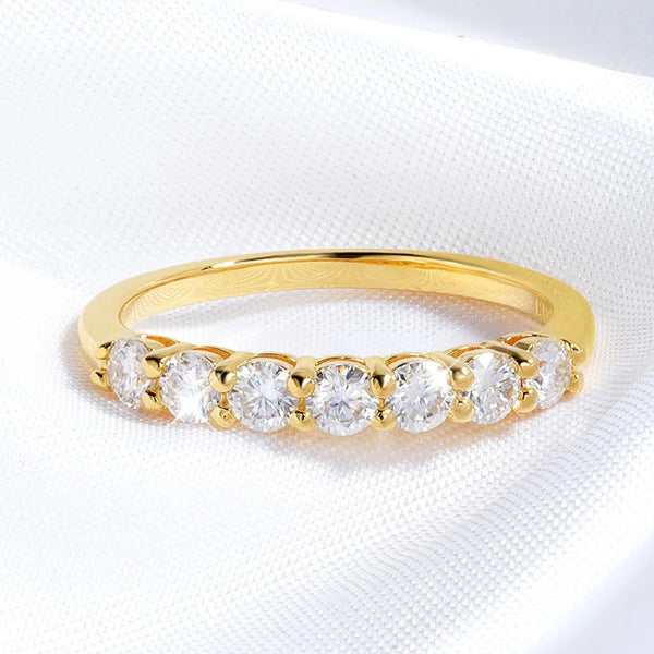 Aurora – A Dance of Light and Grace Moissanite Diamond Ring