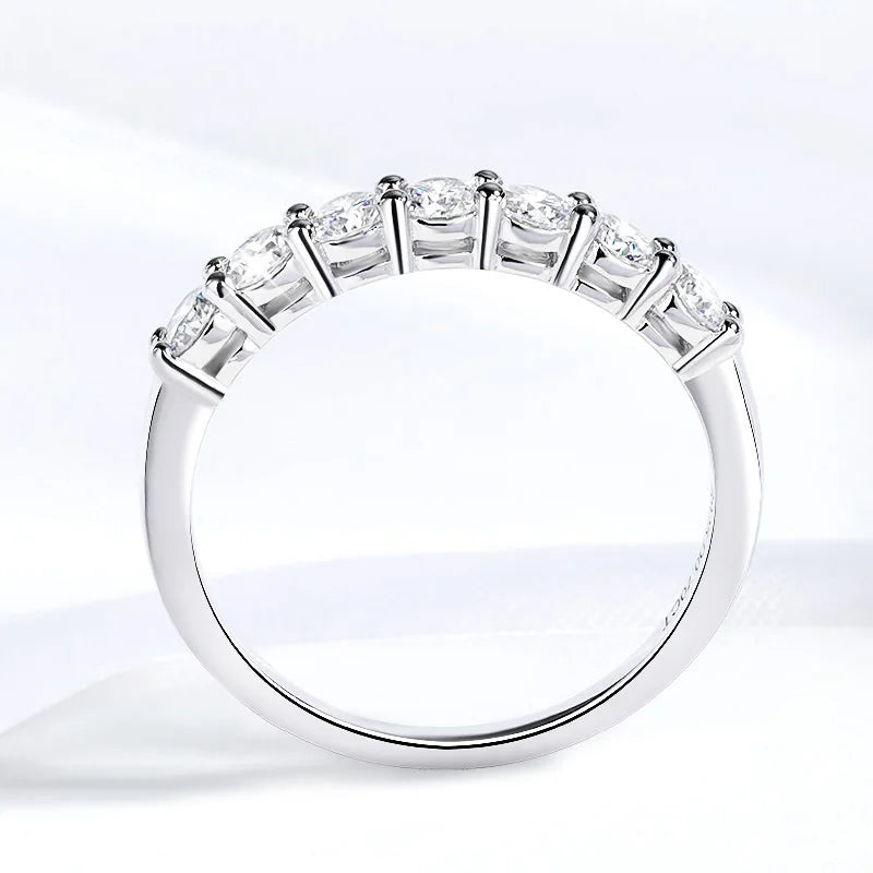 Aurora – A Dance of Light and Grace Moissanite Diamond Ring