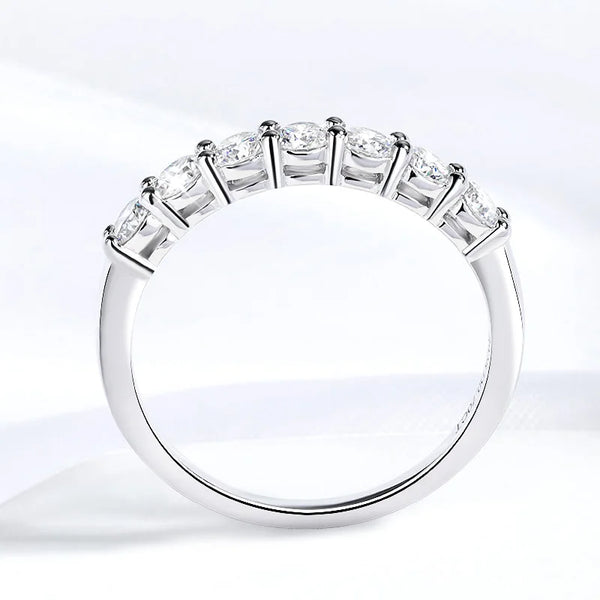 Aurora – A Dance of Light and Grace Moissanite Diamond Ring