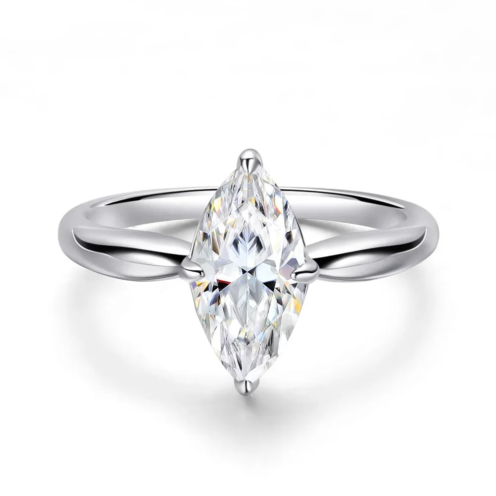 Marlene - Moissanitring Marquise 