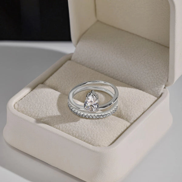 Celeste Sterling Silver Ring with Sapphire