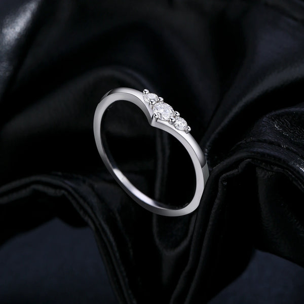 Ciara - The Power of Three Moissanite ring