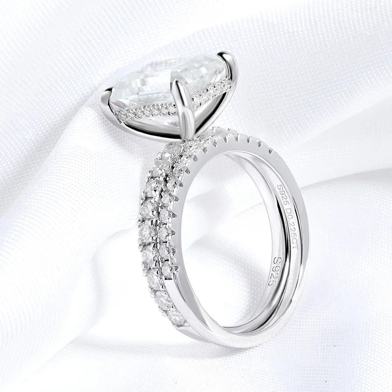 Liv – Strahlendes Moissanit-Ring-Set 