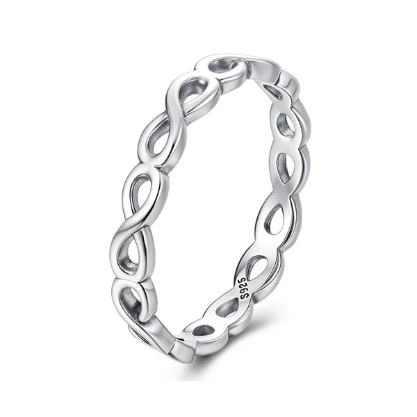 Infinity Sterling Silver Stacker Ring