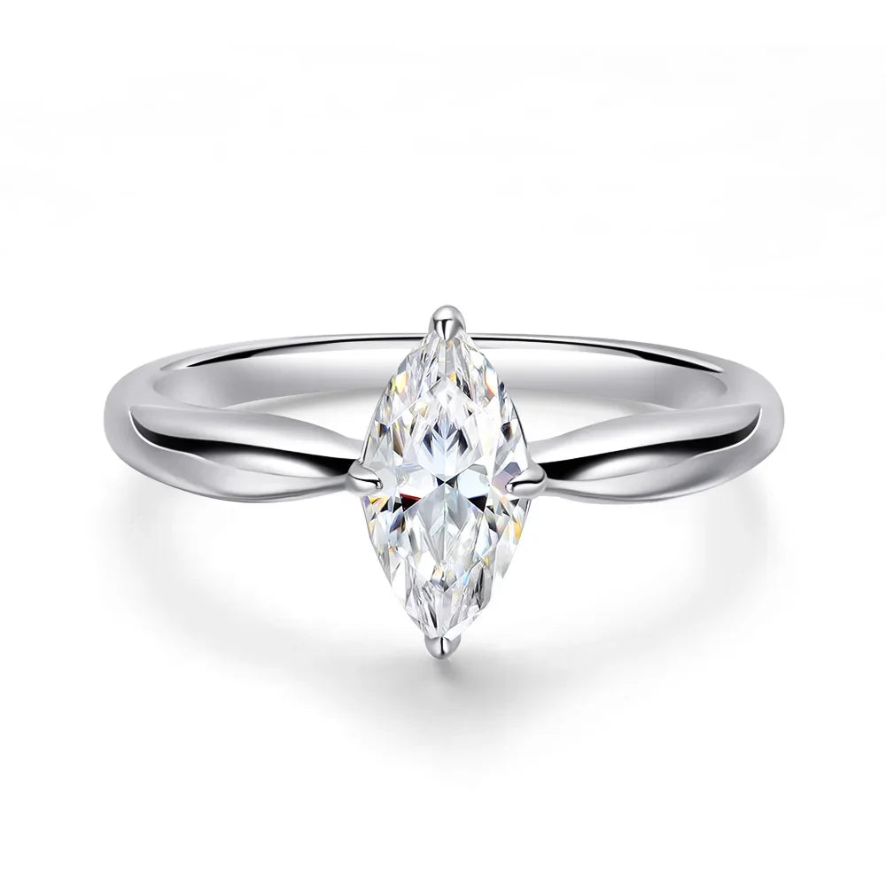 Marlene - Moissanitring Marquise 