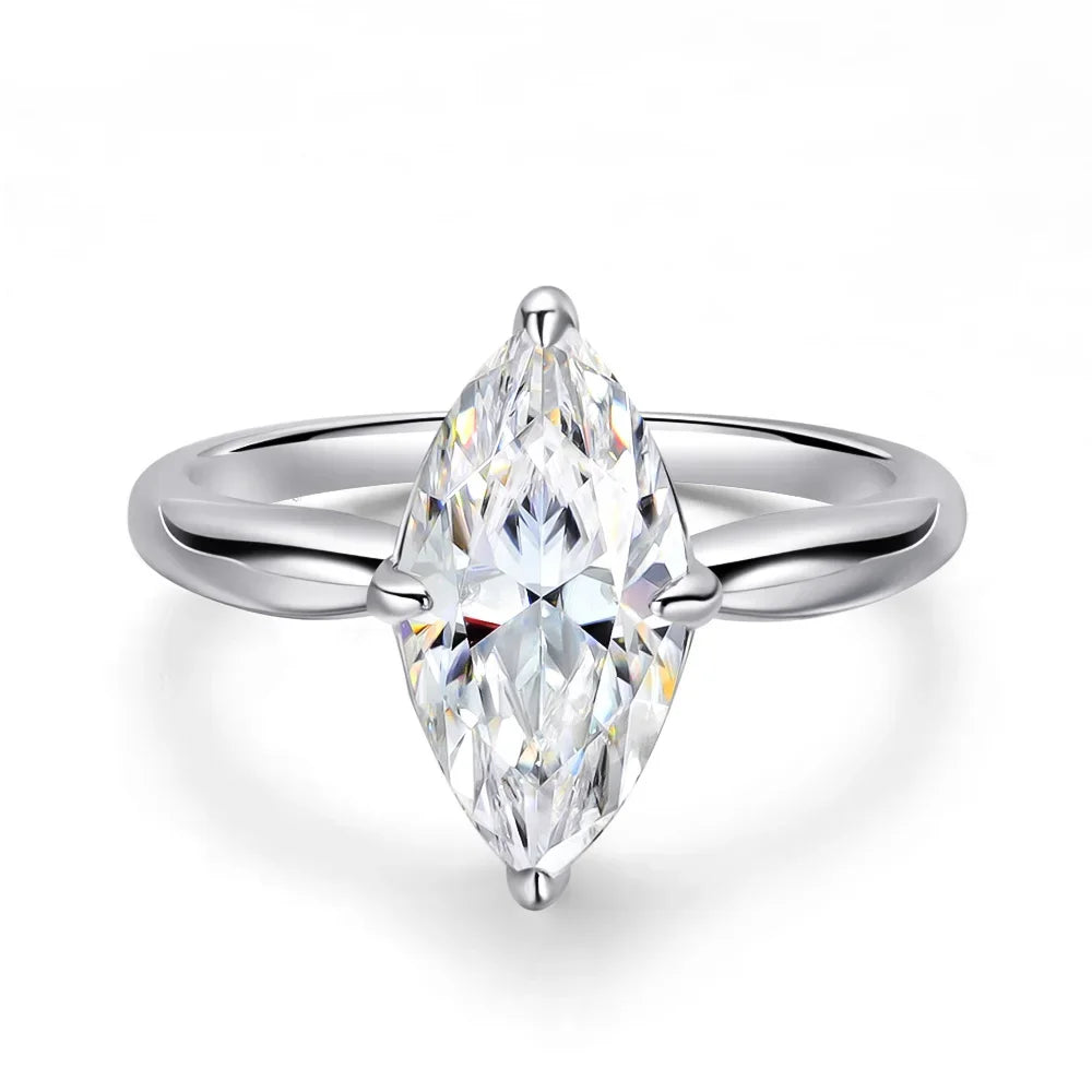 Marlene - Moissanitring Marquise 