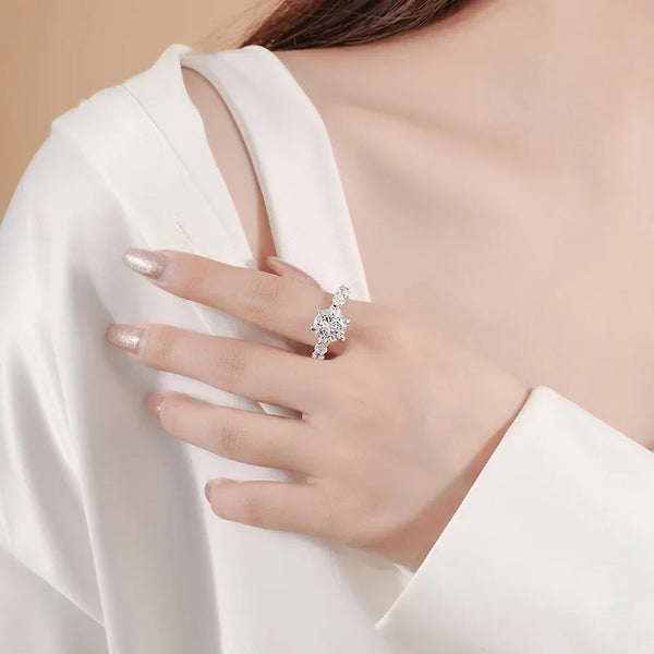 Seraphina – The Luminous Empress of Light Moissanite Ring
