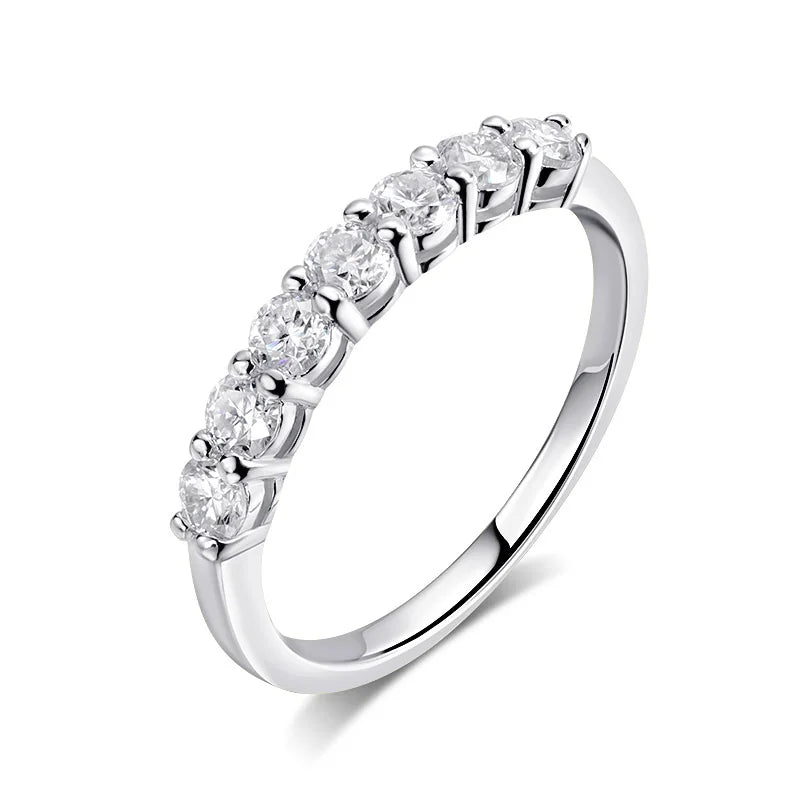 Aurora – A Dance of Light and Grace Moissanite Diamond Ring