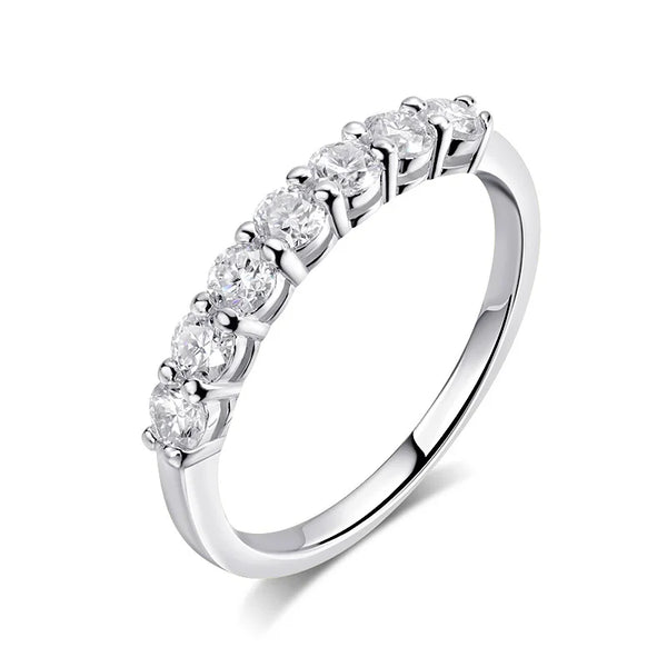 Aurora – A Dance of Light and Grace Moissanite Diamond Ring