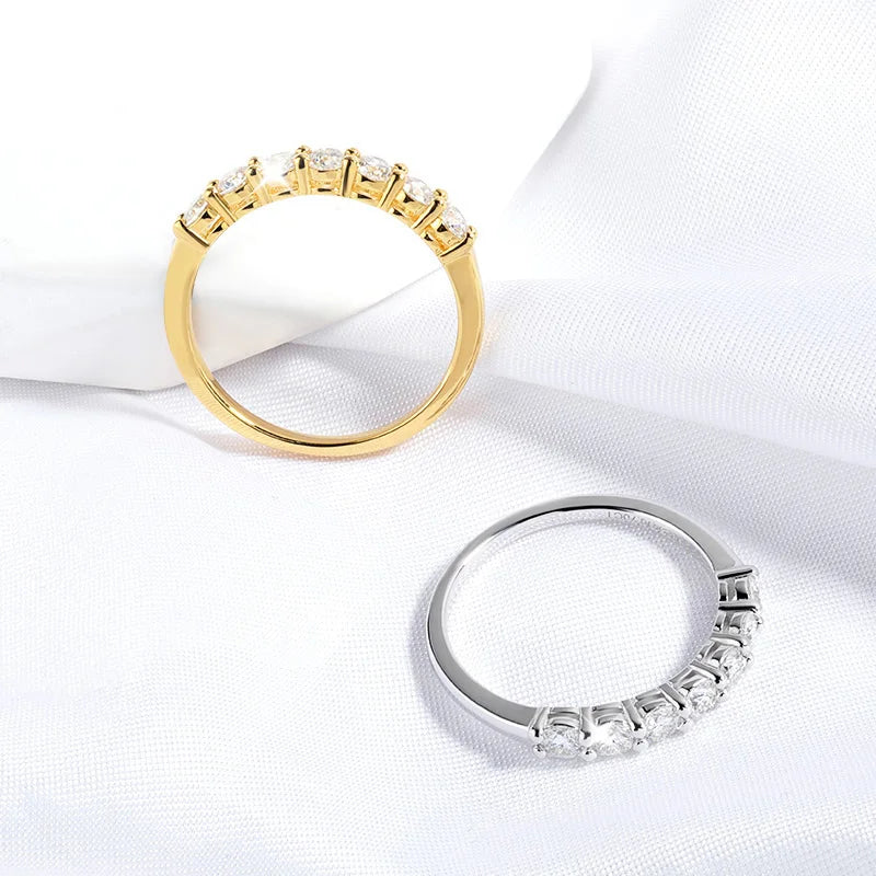 Aurora – A Dance of Light and Grace Moissanite Diamond Ring