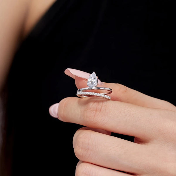 Celeste Sterling Silver Ring with Sapphire