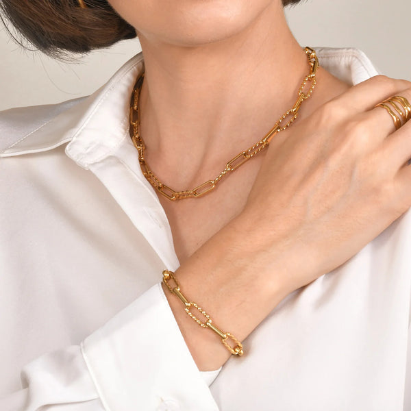 Venice - Paperclip Stainless Steel Necklace