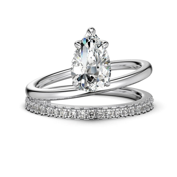 Celeste Sterling Silver Ring with Sapphire