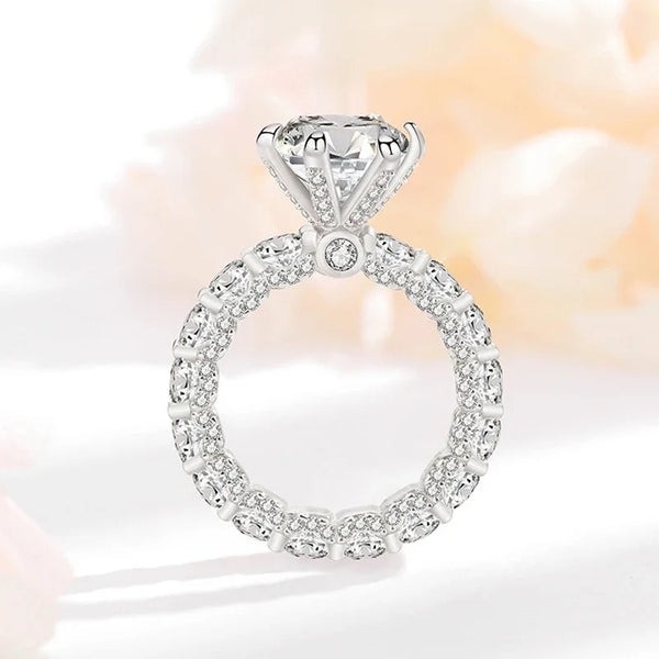 Seraphina – The Luminous Empress of Light Moissanite Ring