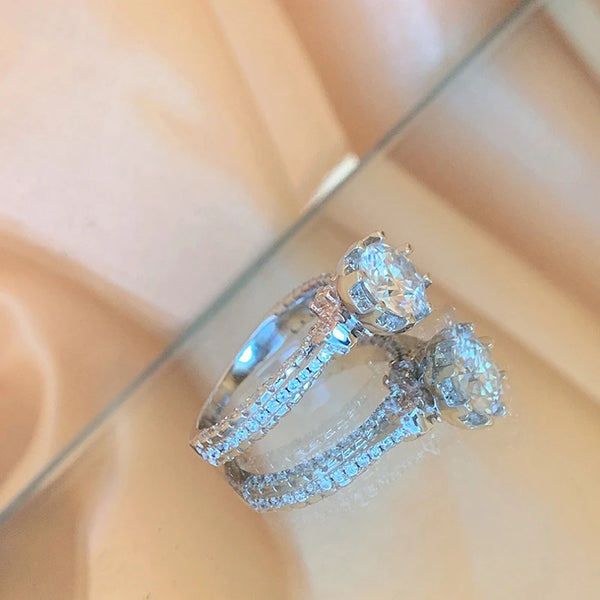 Eloise - The Forever Bow A Statement of Love and Strength Moissanite Ring