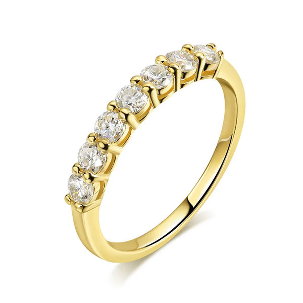 Aurora – A Dance of Light and Grace Moissanite Diamond Ring