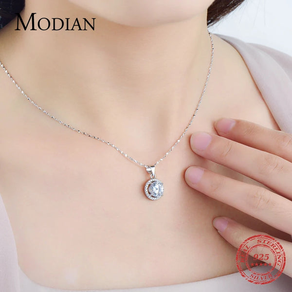 Cinderella - Zircon Pendant necklace