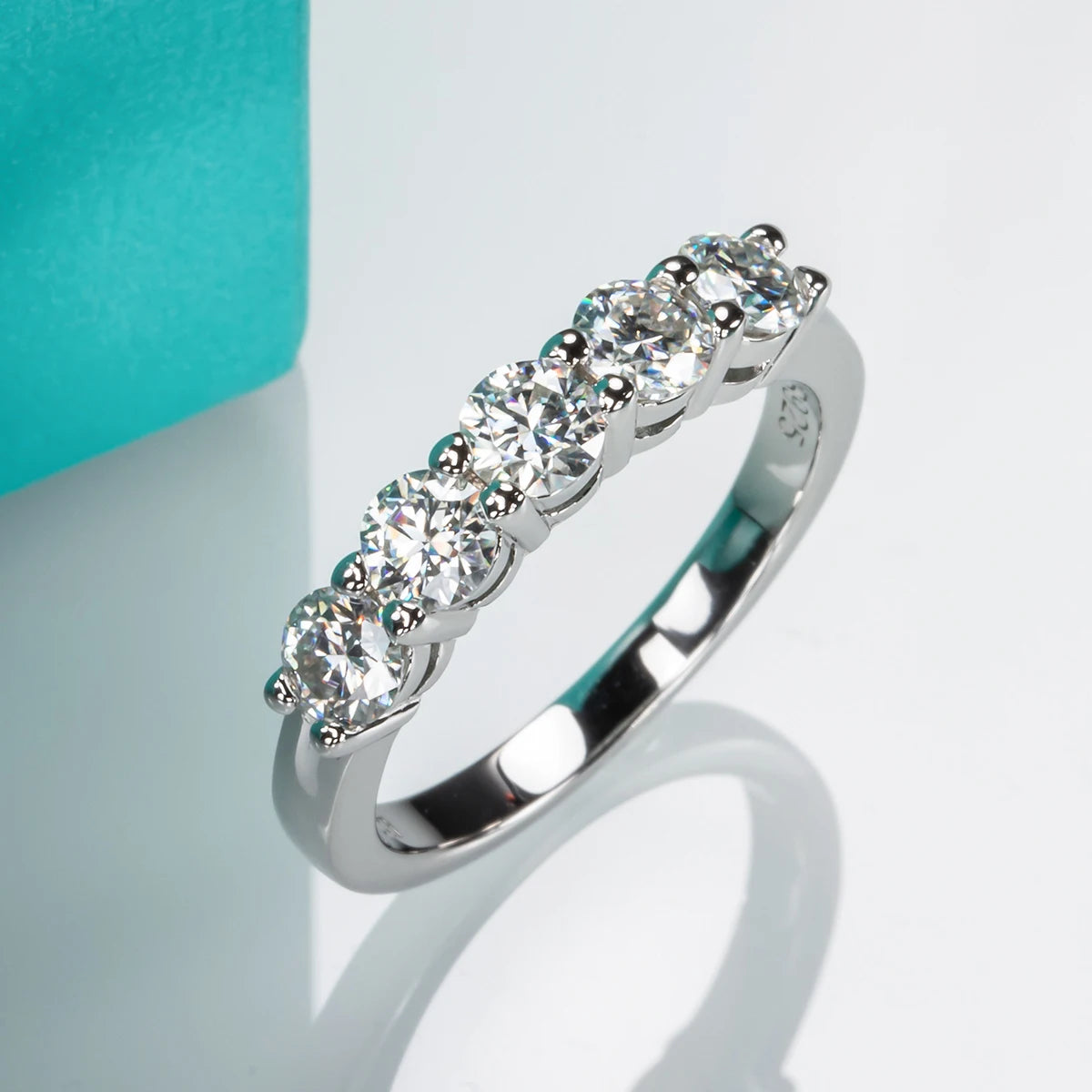 Lois - Moissanite Ring A Symphony of Light and Strength