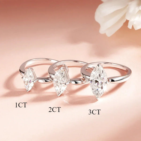 Marlene - Moissanite Ring Marquise